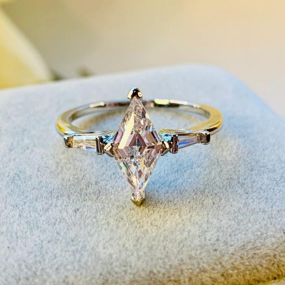 Sterling Silver Marquis Cut Ring